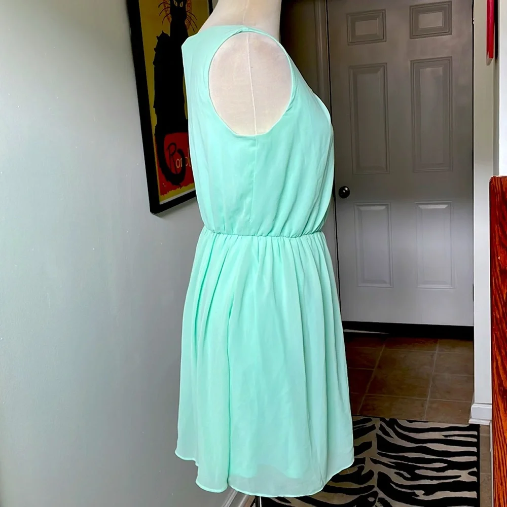 IZ Buyer Pale Green  skater dress size M 💃🏾 - Picture 6 of 8